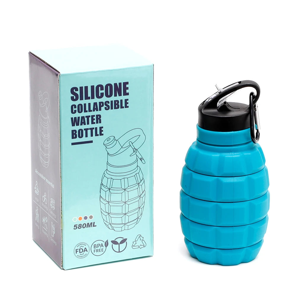 silikon sport großhandel bpa frei zusammenklappbare flaschen trinken
